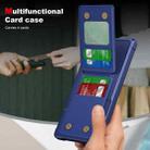 For Samsung Galaxy S25 Ultra 5G Vertical Flip Card Bag Holder Leather Phone Case(Dark Blue) - 3