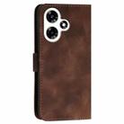 For Infinix Hot 30i YX0080 Grid Butterfly Embossed Pattern Flip Leather Phone Case with Lanyard(Coffee) - 3