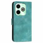 For Infinix Smart 8 4G YX0080 Grid Butterfly Embossed Pattern Flip Leather Phone Case with Lanyard(Light Blue) - 3
