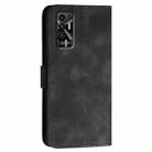 For Tecno Pova 3 YX0080 Grid Butterfly Embossed Pattern Flip Leather Phone Case with Lanyard(Black) - 3