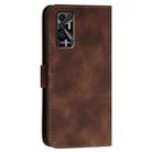 For Tecno Pova 3 YX0080 Grid Butterfly Embossed Pattern Flip Leather Phone Case with Lanyard(Coffee) - 3