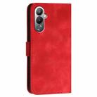 For Tecno Pova 4 YX0080 Grid Butterfly Embossed Pattern Flip Leather Phone Case with Lanyard(Red) - 3