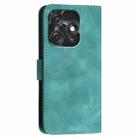 For Tecno Spark 10C YX0080 Grid Butterfly Embossed Pattern Flip Leather Phone Case with Lanyard(Light Blue) - 3