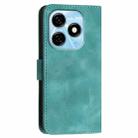 For Tecno Pop 8 4G YX0080 Grid Butterfly Embossed Pattern Flip Leather Phone Case with Lanyard(Light Blue) - 3