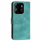 For Tecno Spark Go 2023 YX0080 Grid Butterfly Embossed Pattern Flip Leather Phone Case with Lanyard(Light Blue) - 3