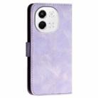 For Tecno Pova 6 Neo 5G / Spark 30 5G Grid Butterfly Embossed Pattern Leather Phone Case with Lanyard(Light Purple) - 3