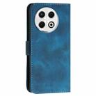 For Tecno Spark 30 Pro 4G Grid Butterfly Embossed Pattern Leather Phone Case with Lanyard(Dark Blue) - 3