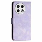 For Tecno Spark 30 Pro 4G Grid Butterfly Embossed Pattern Leather Phone Case with Lanyard(Light Purple) - 3