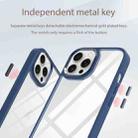 For iPhone 15 Pro Gold Shield 2 in 1 PC + TPU Shockproof Phone Case(Dark Blue) - 3