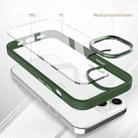 For iPhone 15 Pro Gold Shield 2 in 1 PC + TPU Shockproof Phone Case(Green) - 2