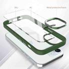 For iPhone 15 Gold Shield 2 in 1 PC + TPU Shockproof Phone Case(Green) - 2