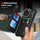 For iPhone 15 Pro Diamond Horizontal Card Bag Leather Phone Case(Black) - 2