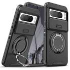 For Google Pixel 8 Pro Sliding Camshield Ring Holder Phone Case(Black) - 1