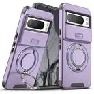 For Google Pixel 8 Pro Sliding Camshield Ring Holder Phone Case(Purple) - 1