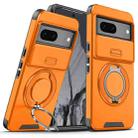 For Google Pixel 7 Sliding Camshield Ring Holder Phone Case(Orange) - 1