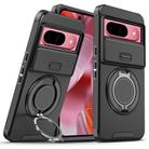 For Google Pixel 9 / 9 Pro Sliding Camshield Ring Holder Phone Case(Black) - 1