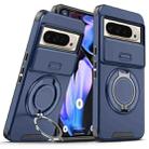 For Google Pixel 10 Pro XL Sliding Camshield Ring Holder Phone Case(Blue) - 1