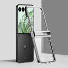 For Motorola Razr 50 Ultra Three Parts 6D Electroplating PC Shockproof Phone Case(Silver) - 1