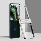 For Motorola Razr 60 Ultra Three Parts 6D Electroplating PC Shockproof Phone Case(Silver) - 1