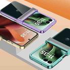 For Motorola Razr 60 Ultra Three Parts 6D Electroplating PC Shockproof Phone Case(Silver) - 3