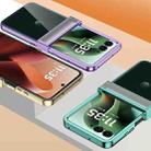 For Motorola Razr 60 Ultra Three Parts 6D Electroplating PC Shockproof Phone Case(Black) - 3