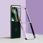 For Motorola Razr 60 Ultra 6D Electroplating PC Shockproof Phone Case(Purple) - 1