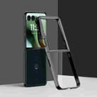 For Motorola Razr 60 Ultra 6D Electroplating PC Shockproof Phone Case(Black) - 1