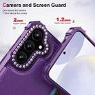 For Samsung Galaxy S24 5G Diamond Horizontal Card Bag Leather Phone Case(Purple) - 3