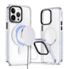 For iPhone 13 Pro Two-color TPU Hybrid PC MagSafe Phone Case(White) - 1