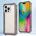 For iPhone 16 Pro Max Transparent Matte TPU Hybrid PC 3-in-1 Phone Case(Grey) - 1