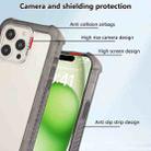 For iPhone 16 Pro Max Transparent Matte TPU Hybrid PC 3-in-1 Phone Case(Grey) - 2