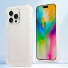 For iPhone 16 Pro Max Transparent Matte TPU Hybrid PC 3-in-1 Phone Case(White) - 1