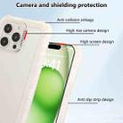 For iPhone 16 Pro Max Transparent Matte TPU Hybrid PC 3-in-1 Phone Case(White) - 2