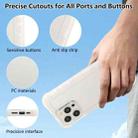 For iPhone 16 Pro Max Transparent Matte TPU Hybrid PC 3-in-1 Phone Case(White) - 3