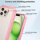 For iPhone 16 Pro Max Transparent Matte TPU Hybrid PC 3-in-1 Phone Case(Pink) - 2