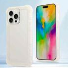 For iPhone 16 Pro Transparent Matte TPU Hybrid PC 3-in-1 Phone Case(White) - 1