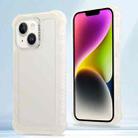 For iPhone 14 Plus Transparent Matte TPU Hybrid PC 3-in-1 Phone Case(White) - 1