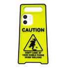 For iPhone 11 Warning Signs Noctilucent Silicone Phone Case(Yellow) - 1