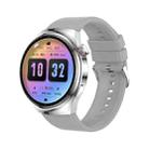 LEMFO LF38 1.6 inch IPS Screen Silicone Strap Smart Watch Supports Blood Oxygen Monitoring(Silver) - 1