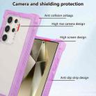 For Samsung Galaxy S24 5G Transparent Matte TPU Hybrid PC 3-in-1 Phone Case(Purple) - 2