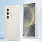 For Samsung Galaxy S24 5G Transparent Matte TPU Hybrid PC 3-in-1 Phone Case(White) - 1