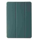 For Huawei Matepad SE 11 2024 Clear Acrylic 3-Fold Leather Tablet Case(Dark Green) - 2