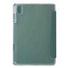 For Huawei Matepad SE 11 2024 Clear Acrylic 3-Fold Leather Tablet Case(Dark Green) - 3