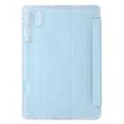 For Huawei Matepad SE 11 2024 Clear Acrylic 3-Fold Leather Tablet Case(Ice Blue) - 3