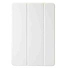 For Huawei Matepad SE 11 2024 Clear Acrylic 3-Fold Leather Tablet Case(White) - 2