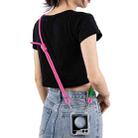 For Samsung Galaxy Z Flip5 GKK Airbag Hinge Full Coverage Phone Case with Crossbody Rope(Pink) - 3