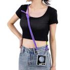 For Samsung Galaxy Z Flip5 GKK Airbag Hinge Full Coverage Phone Case with Crossbody Rope(Purple) - 3