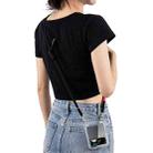 For Samsung Galaxy Z Flip4 GKK Airbag Hinge Full Coverage Phone Case with Crossbody Rope(Black) - 3