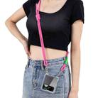 For Samsung Galaxy Z Flip4 GKK Airbag Hinge Full Coverage Phone Case with Crossbody Rope(Pink) - 2