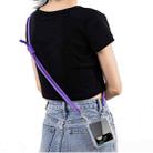 For Samsung Galaxy Z Flip4 GKK Airbag Hinge Full Coverage Phone Case with Crossbody Rope(Purple) - 2